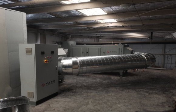 合肥順驥新材料有限公司生產(chǎn)廢氣處理設(shè)施進場