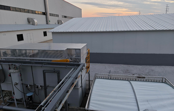 冠侯新材料污水處理系統(tǒng)進(jìn)場(chǎng)施工